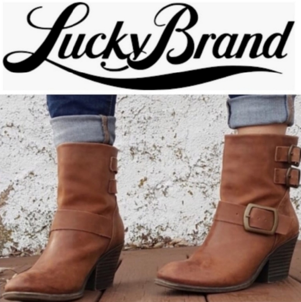 Lucky Brand Tommie Western Boots Size 7.5
